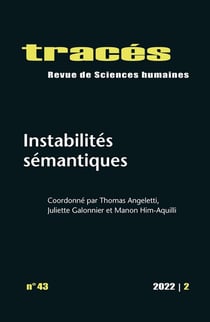 Tracés n.43 : instabilités sémantiques