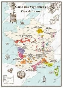 Carte des vignobles et vins de france