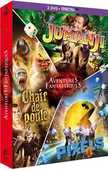 Aventures fantastiques: Jumanji + Chair de poule + Pixels