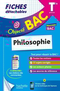 Objectif bac : Philosophie - Terminale - Fiches détachables