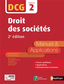 DCG - épreuve 2 - droit des sociétés - manuel et applications (édition 2017)