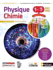 Spirales : physique-chimie : 1re/terminale bac pro : groupements 1/2 : livre + licence élève