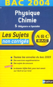Bac 2003/2004 physique/chimie s n04 non corrige