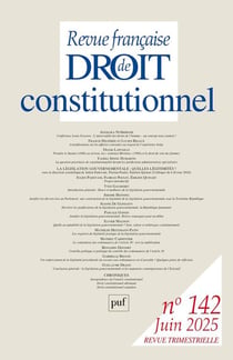 Revue française de droit constitutionnel n.142