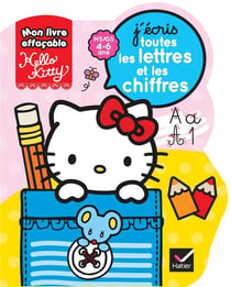 Mon livre effaçable hello kitty - j'écris toutes les lettres et les chiffres - maternelle ms/gs