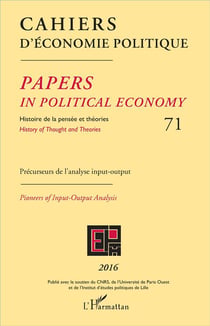 Cahiers d'économie politique n.71 : histoire de la pensée et théories