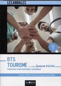 BTS tourisme - épreuve E4-U42 (édition 2018)