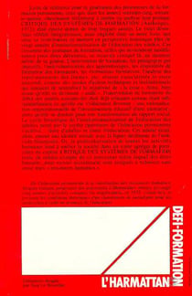 Critique des systèmes de formation des adultes