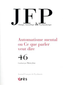 Revue de psychothérapie psychanalytique n.46 - la psychiatrie en temps de guerre