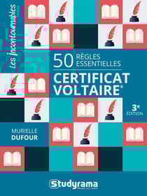50 règles essentielles certificat Voltaire : orthographe