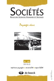 Sociétés n.109 : paysages vécus