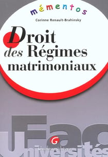 Memento les regimes matrimoniaux
