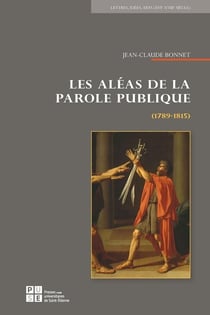 Les aéas de la parole publique - 1789-1815