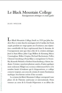 Le Black Mountain college