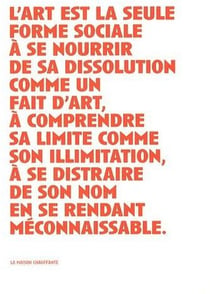 Duchamp, le regardeur et la scène de l'art - un théâtre Dada - manifeste pour un théâtre rastaquouère