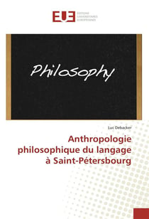 Anthropologie philosophique du langage a saint-petersbourg