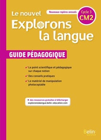 Le nouvel explorons la langue - CM2 - guide pédagogique (édition 2020)