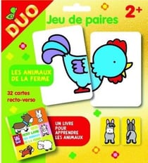 Les animaux de la ferme - pochette duo - jeu de paires