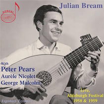 Julian Bream au Festival d'Aldeburgh en 1958 et 1959