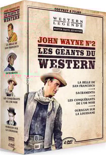 John Wayne n°2 - Les Géants du Western : Ouragan sur la Louisiane + Sacramento + Les Conquérants de l'or noir + La Belle de San Francisco