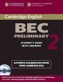 Cambridge bec preliminary 2 self-study pack