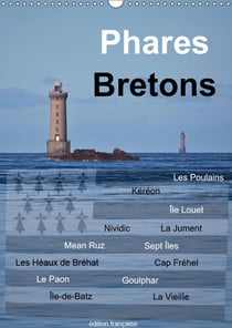Phares bretons (calendrier mural 2019 din a3 vertical) - phares de bretagne (calendrier mensuel, 14