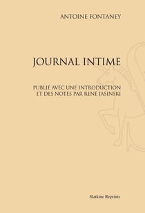 Journal intime - publié avec une introduction et des notes par rené jasinski
