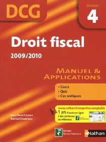 Droit fiscal - DCG - épreuve 4 - livre de  l'élève (édition 2009/2010)