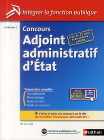 CONCOURS ADJOINT ADMINISTRATIF D'ETAT N2 - CATEGORIE C (INTEGRER LA FONCTION PUBLIQUE) 9ED 2014