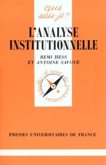 L'analyse institutionnelle