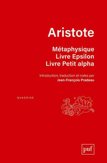 Métaphysique - livre epsilon - livre petit alpha