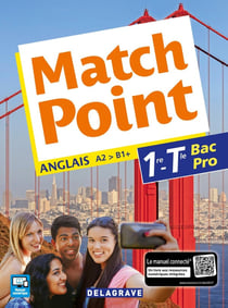 Match point : anglais A2>B1+ - 1re, terminale bac pro - pochette élève (édition 2017)
