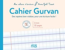 Cahier Gurvan 3mm: Cahier d'écriture Contient des Feuilles de Type Gurvan  Pour les Enfants qui