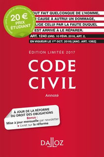 CODE CIVIL 2017 (EDITION LIMITEE)