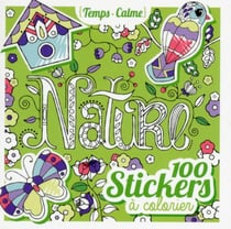 100 stickers à colorier - nature