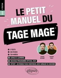 Le petit manuel du TAGE MAGE : 3 tests blancs + 120 fiches de cours + 600 questions + 600 vidéos