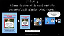 I learn the days of the week with the beautiful dolls of Julia