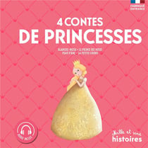 4 contes de princesses - Peau d'âne - la petite sirène - le prince des roses - Blanche-Neige