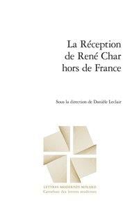 La réception de René Char hors de France