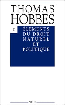 Oeuvres Tome 2 - éléments du droit naturel et politique