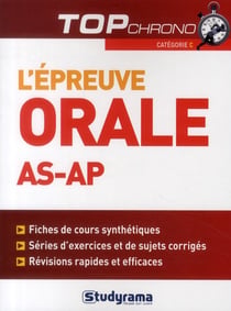 L'épreuve orale AS/AP - catégorie C