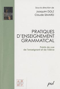 Pratiques d'enseignement grammatical. point de vue enseignant ele