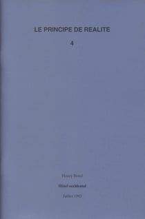Le principe de réalité Tome 4 - hôtel occidental