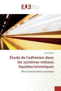 Etude de l'adhesion dans les systemes metaux liquides/ceramiques : Micro-caracterisation acoustique