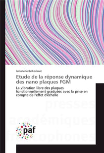 Etude de la reponse dynamique des nano plaques fgm