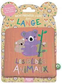 Mon premier livre tissu en lange : les bébés animaux