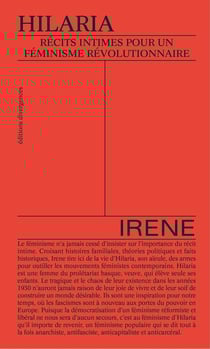 Hilaria : récits intimes pour un féminisme révolutionnaire