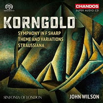 Korngold symphony in F sharp / theme and variations / Straussiana