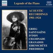 Legends of the piano : acoustic recordings 1901-1924