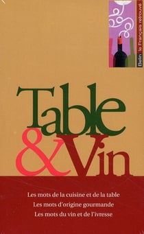 Coffret Table et Vin